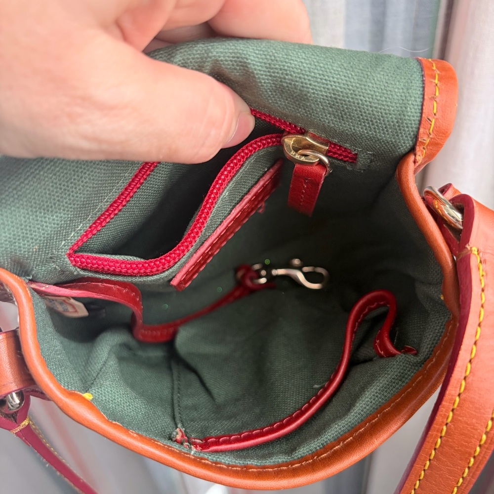 Dooney & Bourke Tartan Plaid Mini Crossbody Bag - Royal Stewart Red - Picture 5 of 10